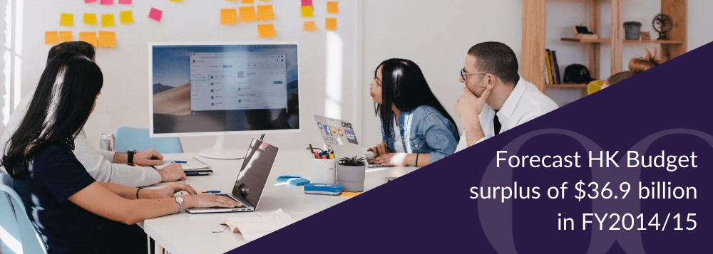 The Association of Hong Kong Accountants (AHKA) – Forecast HK Budget surplus of $36.9 billion in FY2014/15. But can surplus sustain?