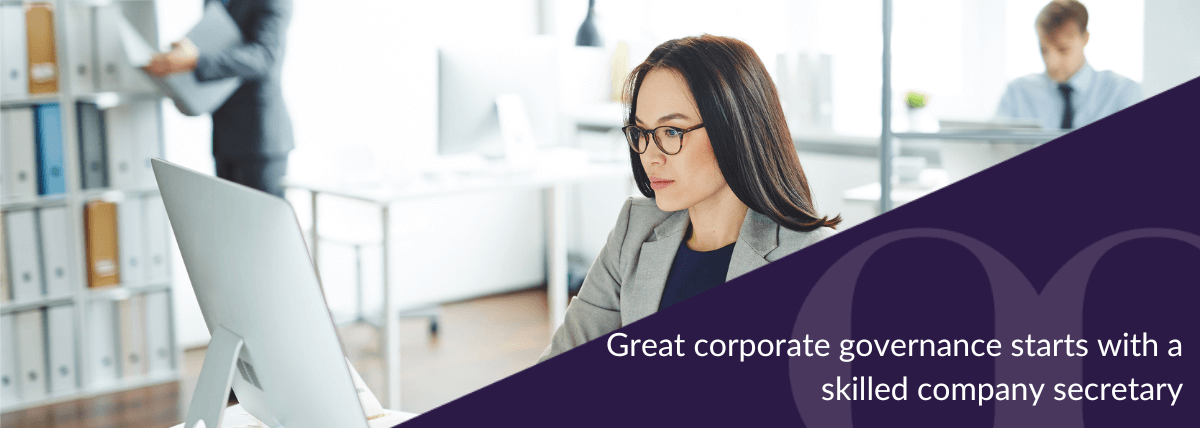 Great corporate governance starts with a skilled company secretary Banner